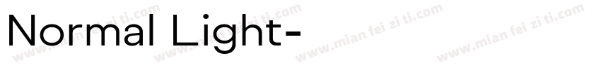 Normal Light字体转换